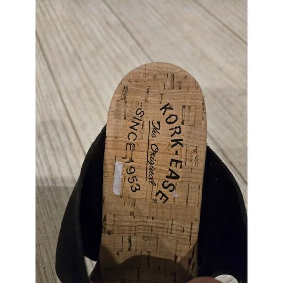 Kork-Ease Darra Women's Black Platform Sandal Size 7 Casual - Picture 7 of 10